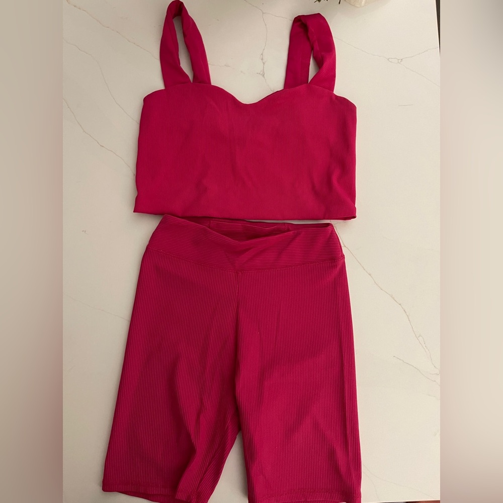 Women's Pink Two-Piece Set
